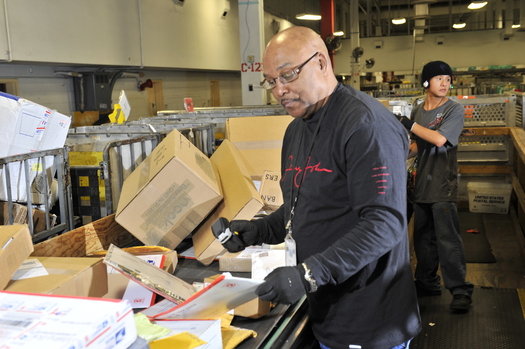 PHOTO: Postal workers are rallying in Colorado and across the nation today to demand better service for customers, less than a week before their union contract expires. Photo credit: American Postal Workers Union.