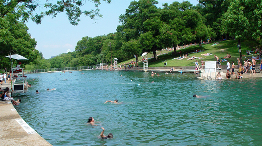 PHOTO: To keep Barton Springs fresh in time for summer, this coming Saturday volunteers will be cleaning trash and debris from the Shudde Fath Tract in Southwest Austin. Photo courtesy of the City of Austin.
