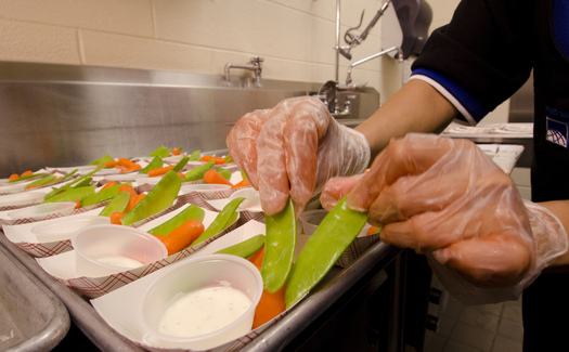 A new poll finds that healthier cafeteria meals are supported by a majority of North Dakota public school parents. Credit: U.S. Department of Agriculture/Flickr.