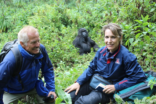 PHOTO: Their studies of animal behavior have taken Dieter and Netzin Stecklis around the world, and they use their research to inform their UA courses on fatherhood and families. Photo courtesy University of Arizona.