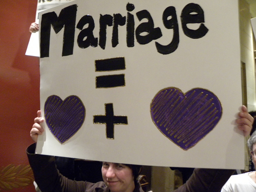 PHOTO: Marriage equality supporters in Ohio are awaiting a U.S. Supreme Court decision they believe will strike down Ohio's ban on same-sex marriage. Photo credit: Fibonaci Blue/Flickr.