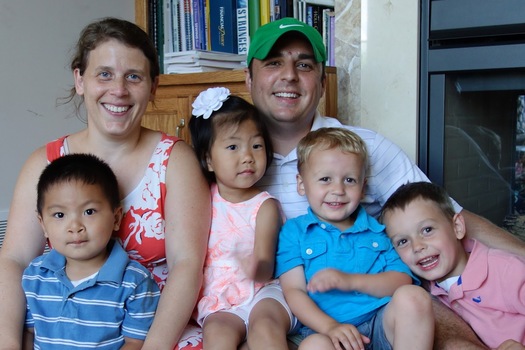 PHOTO: MAPE member and mother of four Kirsten Partenheimer is urging Minnesota to provide six weeks of paid parental leave for state employees for both biological and adopted children. Photo credit: Kirsten Partenheimer.