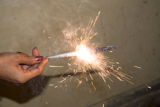 PHOTO: Sparklers and other novelty fireworks are legal in Ohio, but the State Fire Marshal's office warns Ohioans to use caution when using them. Thousand of people are treated each year across the country for fireworks-related injuries. Photo credit: Ajay Singh/Morguefile.