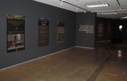 PHOTO: Thousands of people who rescued Jews from likely death during the Holocaust are the focus of an Israel-based Holocaust memorial now on display at the University of Nevada, Reno. Photo courtesy of the University of Nevada - Reno. 