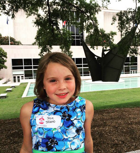 ight-year-old Josie Roll of Moscow, Idaho, recently went to Washington, D.C., to see her winning healthy recipe served at a White House dinner. Credit: Kate Roll.