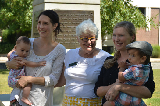 State Sen. Martha Fuller (D-Portsmouth) joins local moms at kickoff for World Breastfeeding Week in Concord: Courtesy: Granite State Progress Education Fund
