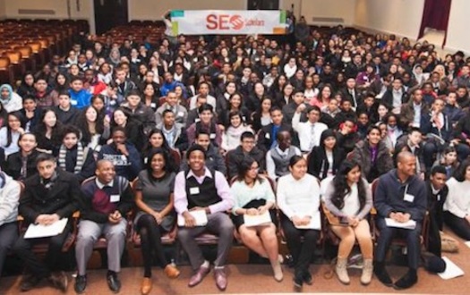 PHOTO: High School students in the SEO Scholars program get extra academic instruction. Photo courtesy of Sponsors for Educational Opportunity
