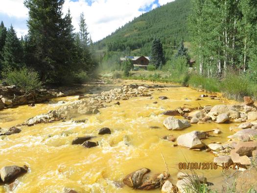 Farmington, NM - The Gold King Mine in Colorado, from which 3 million gallons of toxic sludge spilled into the Animas River and is devastating downstream commmunities such as Farmington, is just one of thousands of abandoned mines. It turned the waters of the Animas River yellow and orange, prompting water emergencies downstream as far as Lake Powell. The other thousands of abandoned mines throughout the West pose an equal or greater threat to rivers and waterways. Comments from Mike Eisenfeld, energy coord
