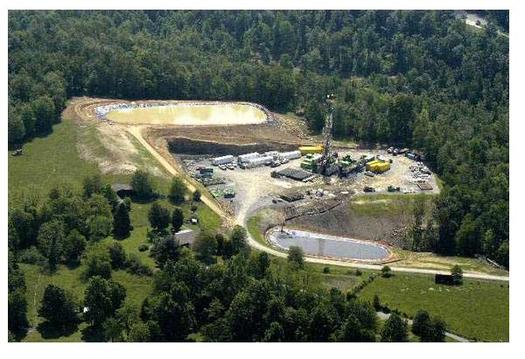 A new process is designed not to use any surface water at all to frack gas wells. Photo courtesy of the Sierra Club.