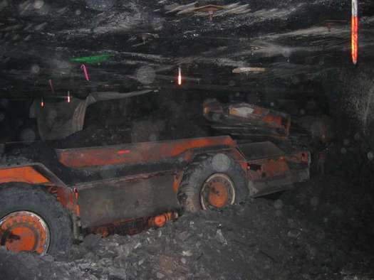 Heavy equipment in a coal mine. Courtesy: U.S. Department of the Interior