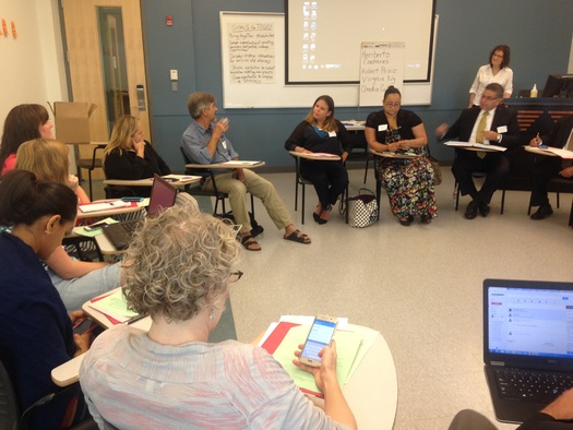 About 50 community groups joined local immigrants for a summit at Westchester Community College on the effects and needs of the growing immigrant community. Courtesy: New York Immigration Coalition