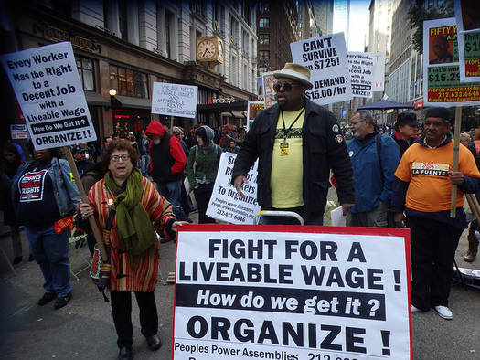 Workers around the country seek a $15 an hour minimum wage. Credit: The All-Nite Images/fickr.com