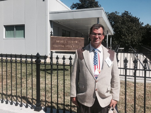 Big Sandy farmer Kelly Rutledge is in Washington, D.C., to press members of Congress on agricultural issues close to home. Credit: Montana Farmers Union.