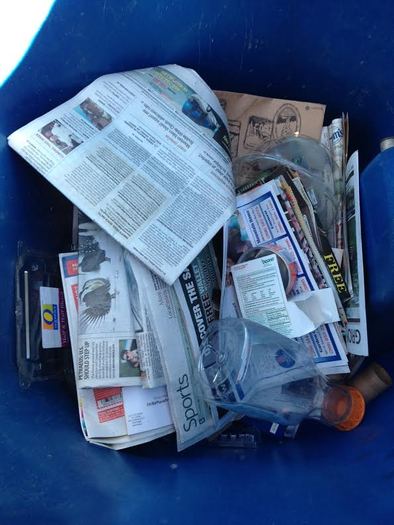 You'll never again look at the contents of your blue recycle bin in quite the same way after taking a Master Recycler course. Credit: Chris Thomas