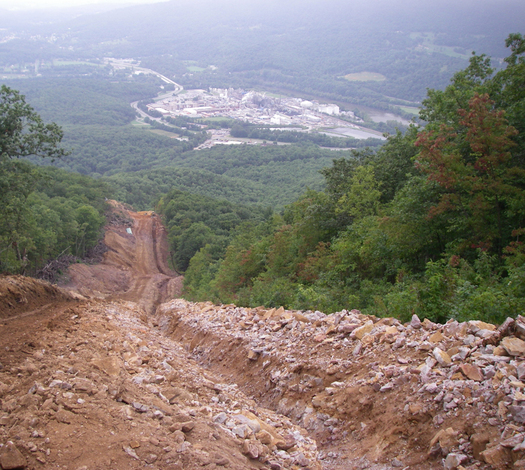 Opponents are calling for a comprehensive plan to reduce the impact of four huge proposed natural gas pipelines on national forest land and endangered species. Credit: Dominion Pipeline Monitoring Coalition.