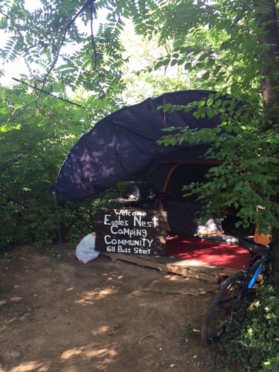 Nashville city leaders are considering solutions to their homeless problem, recently complicated by the closure of an unofficial homeless encampment at a city park. Credit: W. Connelly