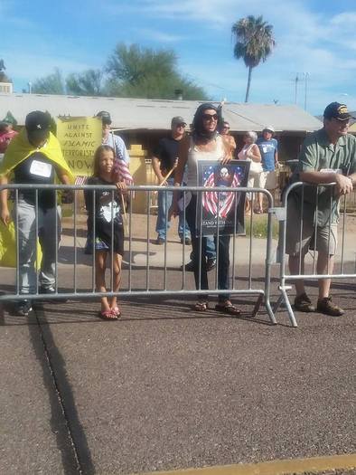 Phoenix-area faith leaders have coalesced around an online petition speaking out against hate demonstrations, following an anti-Muslim rally last weekend in Phoenix. Credit: Jaime Steele.