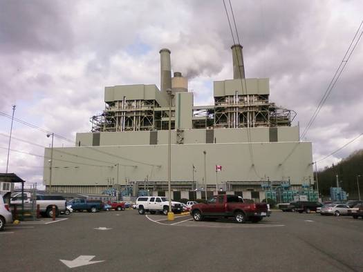 TransAlta power plant in Centralia. A march and rally were held in Seattle on Wednesday to bring attention to communities impacted by climate change. Courtesy Sierra Club.