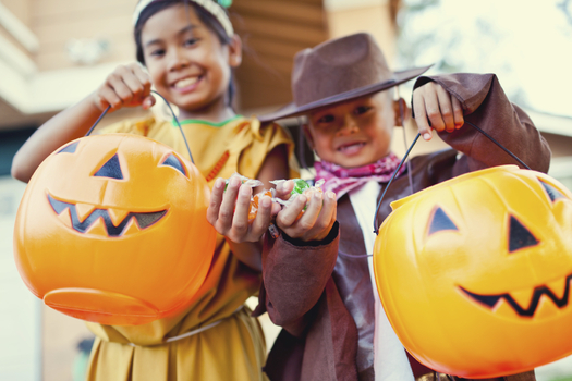 Safe Kids Worldwide has some easy and effective tips for drivers and parents to make sure all ghosts and goblins can trick-or-treat safely. Credit: Manley099/iStockphoto
