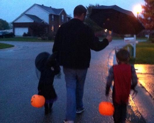 Safety advocates say children never should trick-or-treat alone. Credit: M. Kuhlman