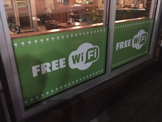 Yes, it might be free, but it's also a free-for-all for scammers when people make online purchases from unsecured wireless networks. Credit: Bruce Carlson, AARP Washington.