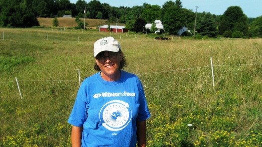 Organic farmer Mardy Townsend of Ashtabula County is worried about the effects of fracking waste on the environment, as well as her crops. Courtesy: Ohio Ecological Food and Farm Association.