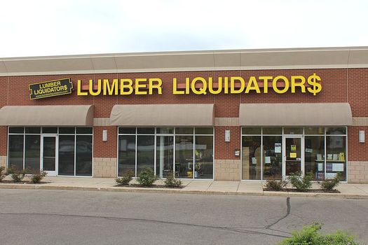 Lumber Liquidators is the first major home-improvement retailer to require that flooring it sells be free of contaminated plastics. Credit: Dwight Burdette/Wikimedia Commons