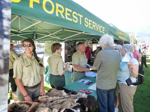 Seasonal workers help the U.S. Forest Service with a variety of jobs, including public outreach at events like Pacific Crest Trail Day. Courtesy: USFS Pacific Northwest Region