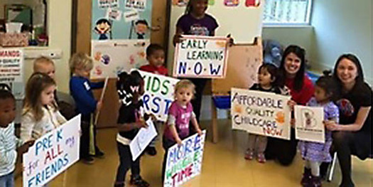 MomsRising is a national group urging its members to speak up this election year about improving policies for working families and children. Courtesy: MomsRising