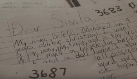 The U.S. Postal Service receives and helps answer millions of letters to Santa each year. (USPS/YouTube)