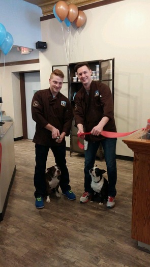 Paul Gabriel, left, and his partner are among the entrepreneurs who looked to a credit union rather than a traditional bank to open their business. (P. Gabriel)
