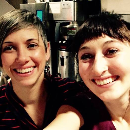 Restaurant coworkers Alia Todd, left, and Hali Yuga started an online campaign to restore hourly wages that had been reduced by their employer. (Alia Todd)
