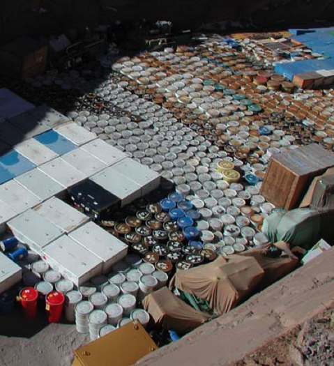 Nuclear Watch New Mexico alleges this site at Los Alamos, known as Area G, contains some 200,000 cubic yards of nuclear and toxic waste. (U.S. Department of Energy)