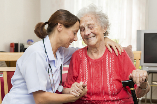 Some senior home-care workers could see a 50 percent pay cut by Friday if Illinois' budget impasse continues. (iStockphoto)