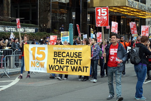 Oregon Governor Kate Brown has proposed raising the minimum wage in order keep up with the costs of essentials like rent and food. (The All-Nite Images/flickr)