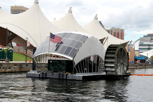 Mr. Trash Wheel has collected 380 tons of garbage from the Baltimore Harbor since 2014. (Waterfront Partnership)