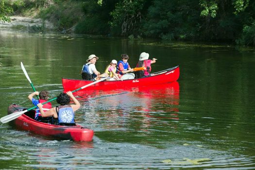 Canoeists enjoy an afternoon at McKinney Falls State Park near Austin. The Texas congressional delegation consistently voted against conservation measures designed to protect such waterways. (Texas Parks and Wildlife) 