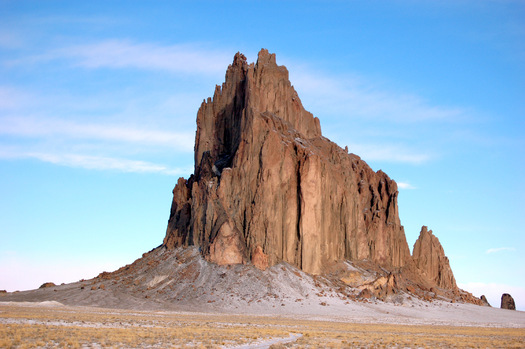 The Shiprock is one of New Mexico's iconic natural landmarks. The state's congressional delegation is ranked among the best for its voting record on pro-conservation legislation. (Wikimedia Commons)