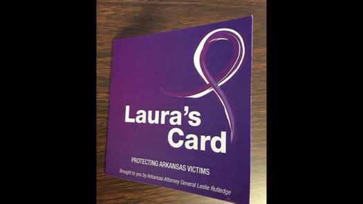 Police officers in Arkansas are giving out Laura's Card to anyone involved in a domestic situation to try to combat the rise in domestic violence.