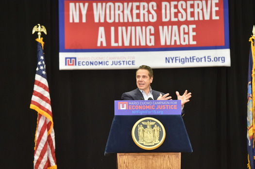 Gov. Cuomo’s proposal would raise the minimum wage for all New Yorkers by mid 2021. (governorandrewcuomo/Flickr)