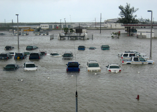 Florida flooding is projected to be worse than expected in a new Antarctic ice melt study. (U.S. Navy/Wikimedia Commons)