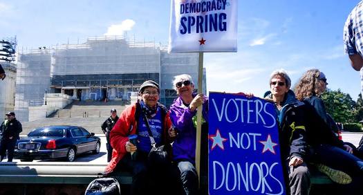 At least 2,000 people participated in the Democracy Spring sit-in in Washington, D.C., this week. (Democracy Spring/Facebook)