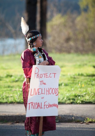 The Confederated Tribes of Warm Springs of Oregon are supporting a measure to ban production of more than 1,000 gallons of bottled water per day in Hood River County. (Blue Ackerman)