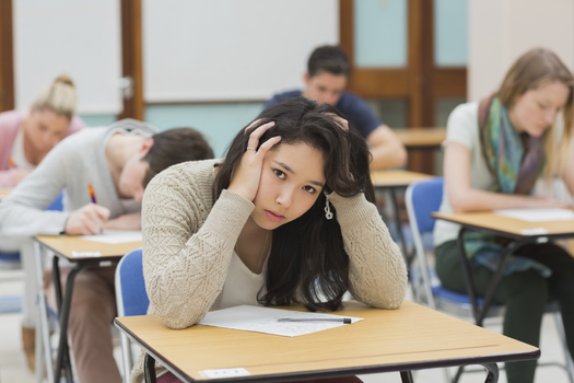 As part of Stress Awareness Month, state health officials are reminding parents and educators that the end of the school year can be a stressful time for some students. (iStockphoto)