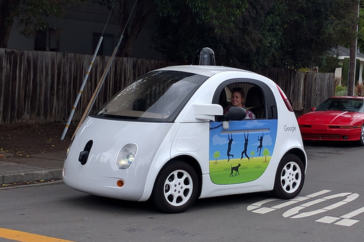 Google's self-driving cars, like the one above, have logged more than 1.5 million miles of autonomous driving.(Grendelkhan/Wikimedia Commons)