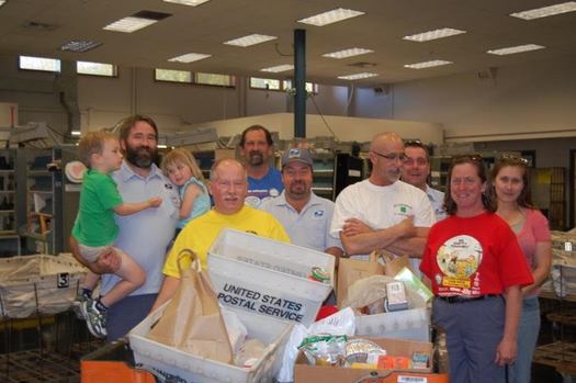 Local letter carriers will be scrambling on Saturday picking up nonperishable food donations for the nation's largest one-day annual food drive. (National Association of Letter Carriers) 