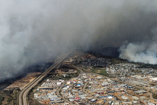 Some Iowa disaster workers are among those now in Alberta to help with aid to wildfire evacuees. (RedCross.ca)