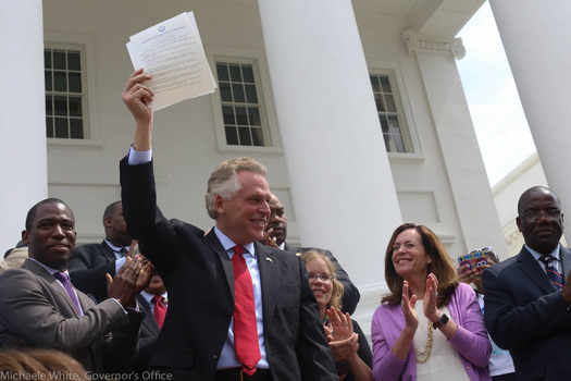 Voting rights activists approve of Gov. Terry McAuliffe restoring voting rights for felons. (Flicker/Governor Terry McAuliffe)