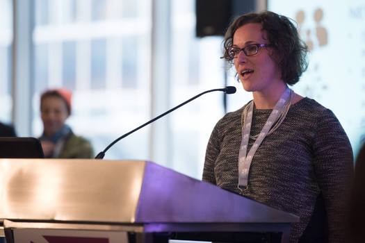 Naomi Goldberg is co-author of a new report that finds transgender people are vulnerable to many forms of discrimination that make them far more likely to end up in jail and prison. (Jimenez/Funders for LGBTQ Issues) 