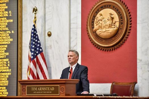 Faced with a government shutdown, many in the GOP-controlled West Virginia House of Delegates, including Speaker Tim Armstead, reluctantly voted to raise tobacco taxes. (Perry Bennett/W. Va. Legislature)